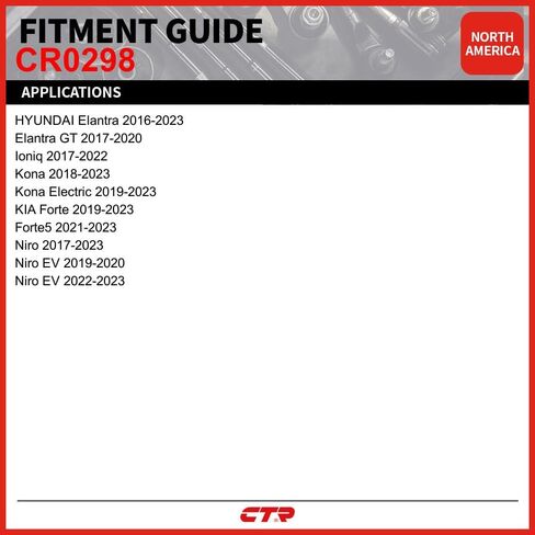 CTR CR0298 [OE Supplier] Inner Tie Rod End Compatible with Hyundai, Kia Vehicles - Replaces 56540-AA000, 56540-F2000, 56540-F2300, 56540-G3000, in Kuwait