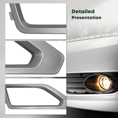YHTAUTO Fog Light Trim Fits Volkswagen Atlas 2018-2020 Model without R-Line Package Front Bumper Fog Light Bezel Trim Left Driver Side in Kuwait