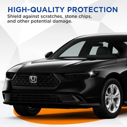 Pre-cut Headlights Tint Kit Compatible with Honda Accord 2023-2025 | Precision Cut Stretchable PPF Vinyl Overlay Cover Wrap Smoked (Dark Smoke) in Saudi Arabia
