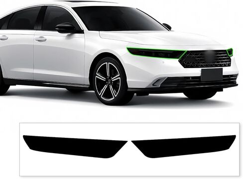 Pre-cut Headlights Tint Kit Compatible with Honda Accord 2023-2025 | Precision Cut Stretchable PPF Vinyl Overlay Cover Wrap Smoked (Dark Smoke) in Saudi Arabia