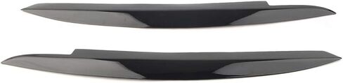 Liru Auto Headlight Headlamp Eye Lid Eyebrow Cover Trim Decor for VW Golf VI MK6 2008-2013, Glossy Black in Kuwait
