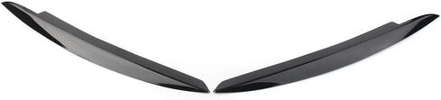 Liru Auto Headlight Headlamp Eye Lid Eyebrow Cover Trim Decor for VW Golf VI MK6 2008-2013, Glossy Black in Kuwait