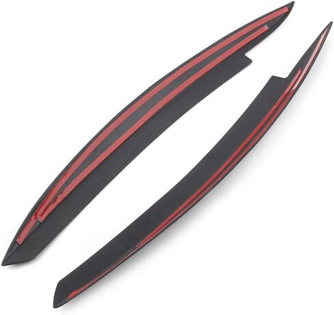 Liru Auto Headlight Headlamp Eye Lid Eyebrow Cover Trim Decor for VW Golf VI MK6 2008-2013, Glossy Black in Kuwait