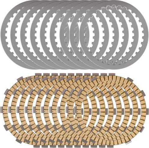 19PCS Twin Cam Extra Clutch Friction Plate Steel Disc Kit Compatible with 1998-2017 Harley Softail Touring Dyna Trike Twin Cam Models, 1998-1999 Evolution 1340 Replace#- 37980-10, 307-30-10013 in Kuwait
