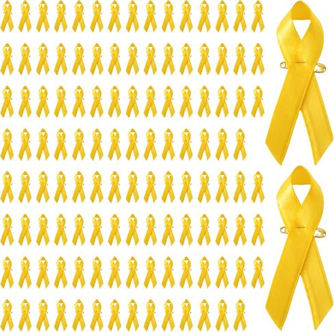 pson 120PCS Satin Awareness Ribbons with Safety Pins, Ribbon for Charity Events, Public Campaigns, and Social Causes(Blue) in Kuwait
