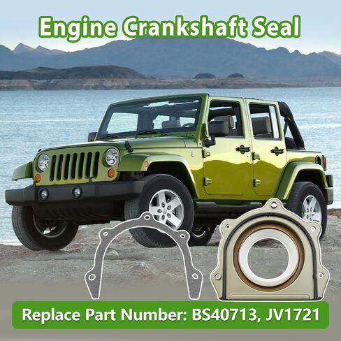 BS40713 Rear Main Crankshaft Seal Kit, 3.8L | Fit for Dodge Grand Caravan 2009-2010, Jeep Wrangler 2007-2011, Chrysler Town & Country 2009-2010, Replace BS40713 JV1721 in Saudi Arabia