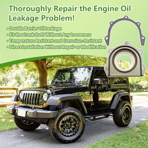 BS40713 Rear Main Crankshaft Seal Kit, 3.8L | Fit for Dodge Grand Caravan 2009-2010, Jeep Wrangler 2007-2011, Chrysler Town & Country 2009-2010, Replace BS40713 JV1721 in Saudi Arabia