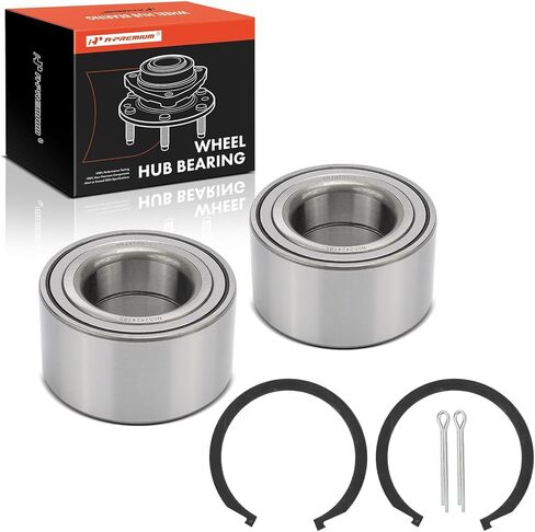 A-Premium 2 x Front Wheel Bearing Compatible with Hyundai Elantra 1996-2000, Accent 2000-2017, Tiburon 1997-2001 & Kia Rio/Rio5 2006-2011, FWD in Kuwait