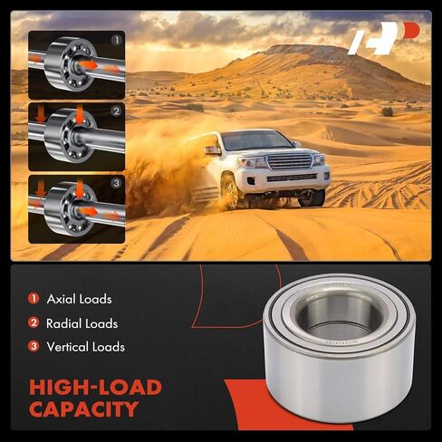 A-Premium 2 x Front Wheel Bearing Compatible with Hyundai Elantra 1996-2000, Accent 2000-2017, Tiburon 1997-2001 & Kia Rio/Rio5 2006-2011, FWD in Kuwait