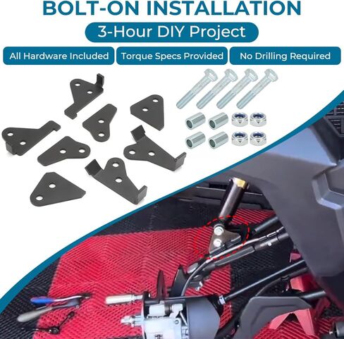2" Lift Kit for CF Moto UFORCE 1000 / 1000XL (2020-2024), Bolt-On Installation, Fits 28" Tires, Powder Coated Steel Brackets in Kuwait