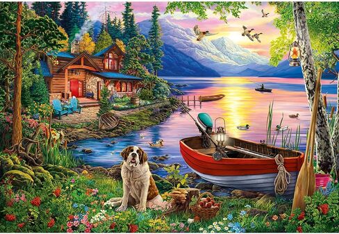 Puzzles for Adults 1000 Pieces - Weekend Retreat Artwork Jigsaw Puzzles 1000 Pieces - Challenging Jigsaw Puzzles for Game Nights, Vibrant Colors & Premium Quality in Saudi Arabia