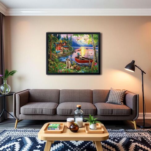 Puzzles for Adults 1000 Pieces - Weekend Retreat Artwork Jigsaw Puzzles 1000 Pieces - Challenging Jigsaw Puzzles for Game Nights, Vibrant Colors & Premium Quality in Saudi Arabia
