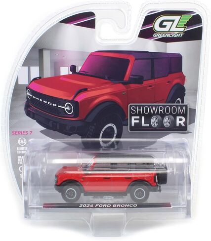 Truck 1/64 2024 Bronco 4-Door Badlands, Hot Pepper Red Showroom Floor 7 68070-C in Kuwait