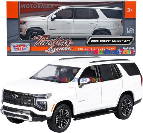 2025 Tahoe Z71 1/24 Diecast Car Model Motor max 79392 White in Kuwait
