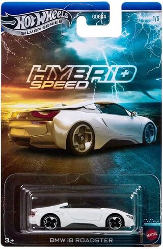 Hot Wheels Silver Series Hybrid Speed BMW i8 (White Convertible) 1/5, GDG44, 1:64 Scale Diecast Vehicle in Kuwait