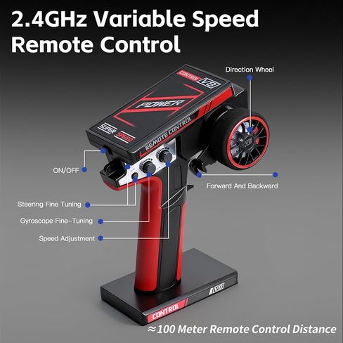 WLtoys 1:28 Scale RC Rally Cars, 30KPH 4WD RTR High Speed RC Racing Car with LED Lights and Gyroscope, Professional Chassis 2.4G RC Car for Teens Adults in Saudi Arabia