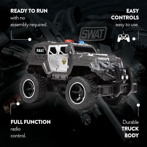 World Tech Toys S.W.A.T. Truck 1: 14 RTR Electric RC Monster Truck in Saudi Arabia