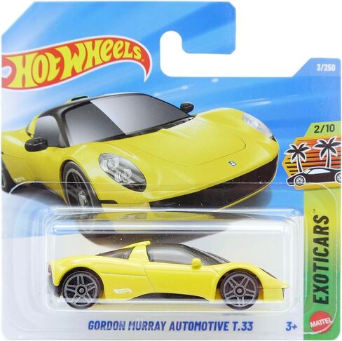 Hot Wheels - Gordon Murray Automotive T.33 - Exotics 2/10 - JJJ62 - Short Card - Yellow Supercar Official Licensed 1:64 Scale - Mattel 2026 in Kuwait