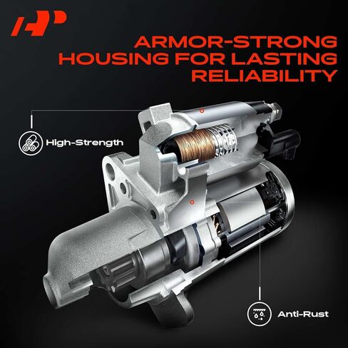 محرك A-Premium Starter متوافق مع Jeep KK Series Liberty 2008-2009 & Dodge Nitro 2007-2009، 3.7 لتر، 12 فولت 1.4 كيلو وات 10 أسنان في اتجاه عقارب الساعة، استبدال # 4801292AB، 4801292AC in Saudi Arabia