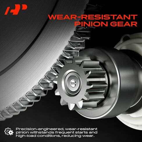 محرك A-Premium Starter متوافق مع Jeep KK Series Liberty 2008-2009 & Dodge Nitro 2007-2009، 3.7 لتر، 12 فولت 1.4 كيلو وات 10 أسنان في اتجاه عقارب الساعة، استبدال # 4801292AB، 4801292AC in Saudi Arabia
