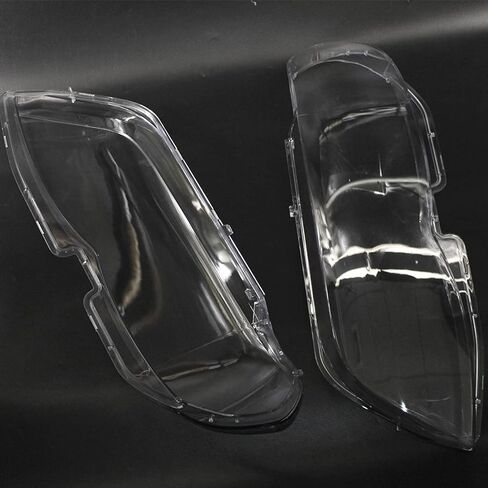 NTBL Headlight Glass Headlight Lens Plastic Cover Replacement for BMW X5 E53 Right+Left 2004-2006 in Saudi Arabia