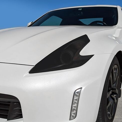 SlickMod PreCut Vinyl Smoke Tint for 2009-2021 Nissan 370Z Headlight (Dark Smoke, 1. Headlight) in Kuwait