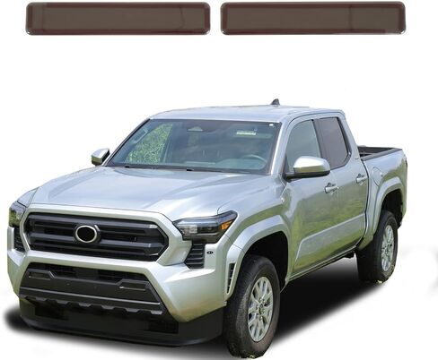Front Fog Light Cover Trim Compatible with Toyota Tacoma 2024 2025 2026 ABS Smoked Black Fog Lamp Panel Protective Cover Exterior Decoration Accessories 2PCS (smoked black) in Kuwait