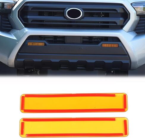 Front Fog Light Cover Trim Compatible with Toyota Tacoma 2024 2025 2026 ABS Smoked Black Fog Lamp Panel Protective Cover Exterior Decoration Accessories 2PCS (smoked black) in Kuwait