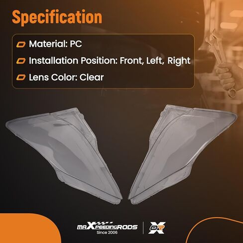 maXpeedingrods 2PCS Pair Headlight Lens Cover For Lexus Is250 300 350 2006-2013, Left & Right Side in Kuwait