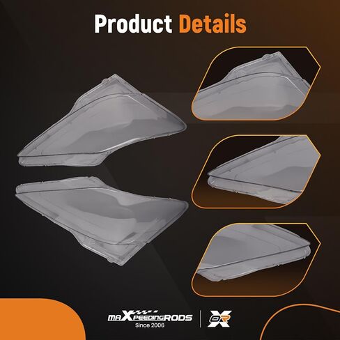 maXpeedingrods 2PCS Pair Headlight Lens Cover For Lexus Is250 300 350 2006-2013, Left & Right Side in Kuwait