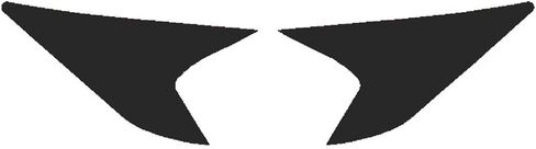 Precut Vinyl Tint Overlay for 2016-2017 Honda Accord Sedan Headlight Signal Light - Amber Delete in Kuwait