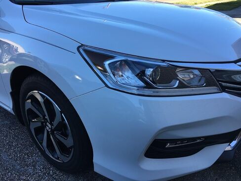 Precut Vinyl Tint Overlay for 2016-2017 Honda Accord Sedan Headlight Signal Light - Amber Delete in Kuwait