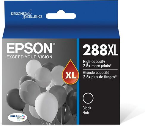 Epson T288XL120 288XL Expression Home XP-330 340 430 434 440 446 Ink Cartridge (Black) in Retail Packaging & T288XL220 DURA Ultra Cyan High Capacity Cartridge Ink in Kuwait