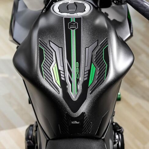 ملصقات للدراجات النارية من الراتنج متوافقة مع Kawasaki Z650 2024-2025. حماية الخزان من الصدمات والخدوش ملصقات من الراتنج بتأثير ثلاثي الأبعاد صناعة إيطالية in Kuwait