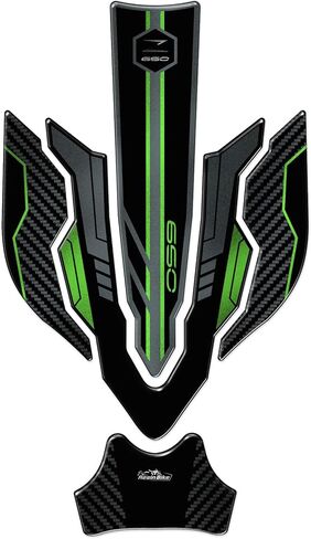 ملصقات للدراجات النارية من الراتنج متوافقة مع Kawasaki Z650 2024-2025. حماية الخزان من الصدمات والخدوش ملصقات من الراتنج بتأثير ثلاثي الأبعاد صناعة إيطالية in Kuwait