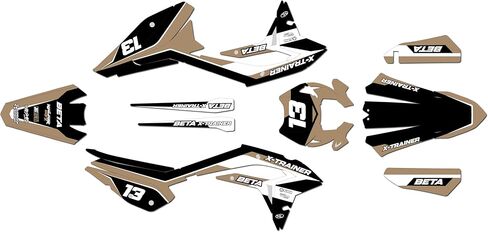 Graphics Kit for Beta XTRAINER 250 and XTRAINER 300 (2023-2026) Factory Series Tan 16 Mil - On/Off The Road - Dirt Pit Bike Motorcycle Sticker, Dirtbike Racing Decal Motocross no-Plastics in Saudi Arabia