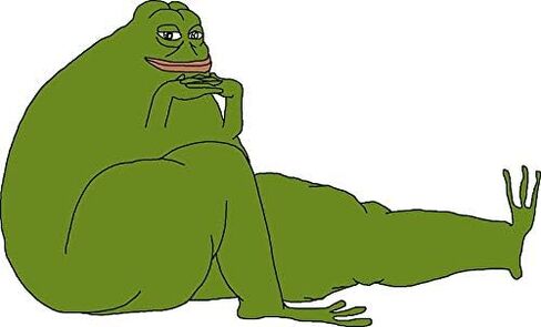 Pepe Obese Epep Large Vinyl Decal Wall Laptop Bumper Sticker 5" in Saudi Arabia
