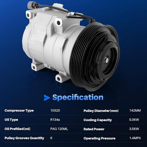 38110RDJA01 AC A/C Compressor for Honda Pilot 2005-2008 Ridgeline 2006-2008 Accord 2003-2007 Odyssey 2005-2007 for Acura TL 2004-2008 MDX 2003-2006 in Kuwait