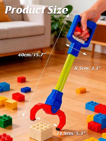 Claw Grabber Toy for Kids, Blue Robot Arm Hand Claw Pickup Tool, 15.7 Inch Flexible Grabber Claw, Interactive Mechanical Hand Toy in Saudi Arabia