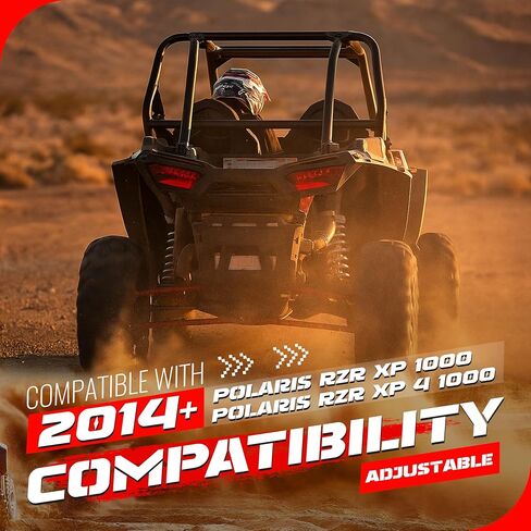 أذرع/قضبان نصف قطرها خلفية عالية الخلوص متوافقة مع 2014-2024 2025 Polaris RZR XP 1000/XP 4 1000 مع مفاصل هيم قابلة للتعديل شديدة التحمل من الفولاذ الأحمر in Kuwait
