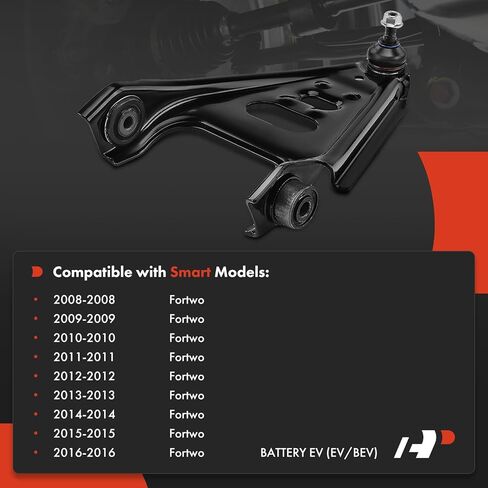 A-Premium Front Lower Control Arm, with Ball Joint & Bushing, Compatible with Smart Fortwo 2008-2016 in Kuwait