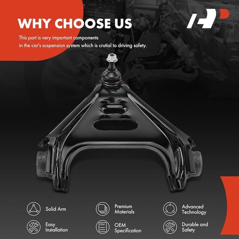 A-Premium Front Lower Control Arm, with Ball Joint & Bushing, Compatible with Smart Fortwo 2008-2016 in Kuwait