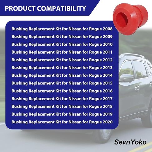 4Pcs Front & Rear Subframe Bushing Kit Compatible with Nissan Rogue 2008-2020, Polyurethane Engine Cradle Crossmember Mounts, Replaces 54466-JD000 54467-BR00A in Saudi Arabia