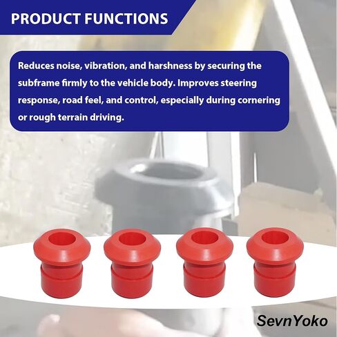 4Pcs Front & Rear Subframe Bushing Kit Compatible with Nissan Rogue 2008-2020, Polyurethane Engine Cradle Crossmember Mounts, Replaces 54466-JD000 54467-BR00A in Saudi Arabia