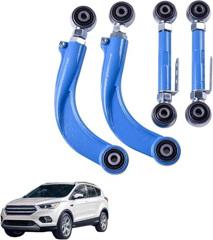 4 قطع من أذرع التحكم قابلة للتعديل للخلف ومقدمة القدم، طقم يسار ويمين متوافق مع Ford Focus Escape؛ مازدا 3 5؛ فولفو S40 V50 C70 C30 2000-2019 in Kuwait
