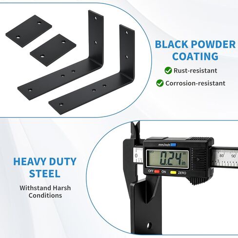 2 Pcs 91006 L-Shaped Light Bar Mounting Bracket Kit, Light Bar Mounts Universal for Strobe Off-Road, Compatible with Truck, SUV, UTV, ATV in Saudi Arabia