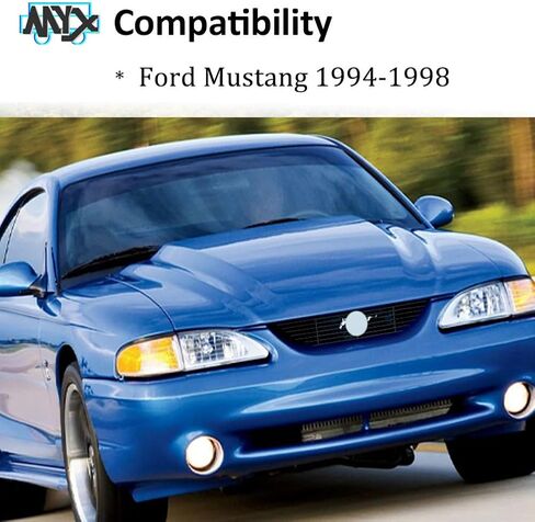 Fits 1994-1998 Ford Mustang Main Upper Black Billet Grille Grill Insert Compatible with 95 96 97 in Saudi Arabia