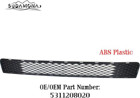 Front Bumper Lower Grille Fit For 2011 2012 2013 2014 2015 2016 2017 Toyota Sienna SE,Factory Style,Black in Saudi Arabia