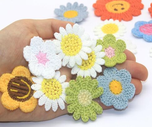 100 Pcs Satin & Organza Ribbon Bows Flower, Lace Patches Bead Appliques for Crafts, Sewing, Hair Bows, Headbands, Wedding Christmas Party Gift Decoration (Mixed) in Saudi Arabia