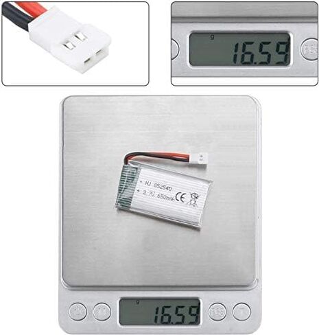 2 قطعة 3.7 فولت 650 مللي أمبير بطارية ليبو ل Syma X5C X5 أجهزة الاستقبال عن بعد بدون طيار مع XH2.54/موليكس التوصيل مع شاحن USB بطاريات الطائرة بدون طيار in Kuwait